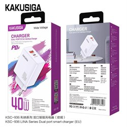 Зарядный блок Kakusiga KSC-936 (Tapy-C+USB / 40w) 20fa0890-ccd0-11ee-0a80-10ae0022ddfb