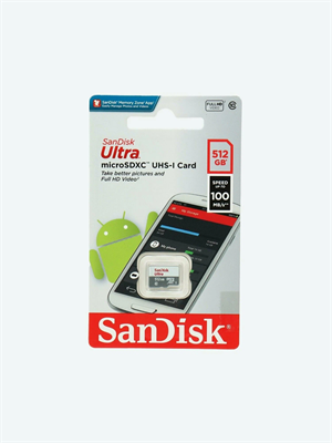 Карта памяти MicroSD 512GB SanDick 10 Class Ultra(100Mb/s) 49e8d3f3-d9c4-11f0-0a80-09630038f0b1