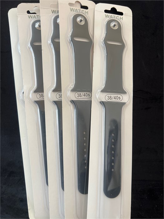 Ремешок силиконовый (черный) 38/41mm 58df0c4c-458a-11ee-0a80-043400c5209c