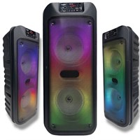 Bluetooth колонка Greatnice GTS-1703 (2×6.5”) с микрофоном и подсветкой