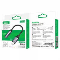 Кабель переходник AUX - Lightning JC001 a835e7d9-f025-11ee-0a80-0ce000a738fc